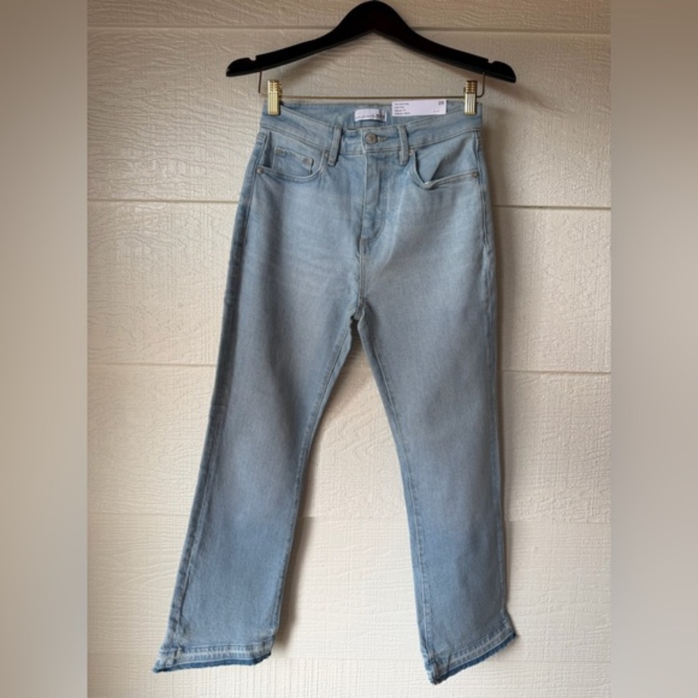 LOFT Kick Crop High Rise Jeans Size 25 NWT 26” Inseam